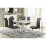 Yannis Faux Leather Dining Chair Set of 2 By Homelegance - Image 3