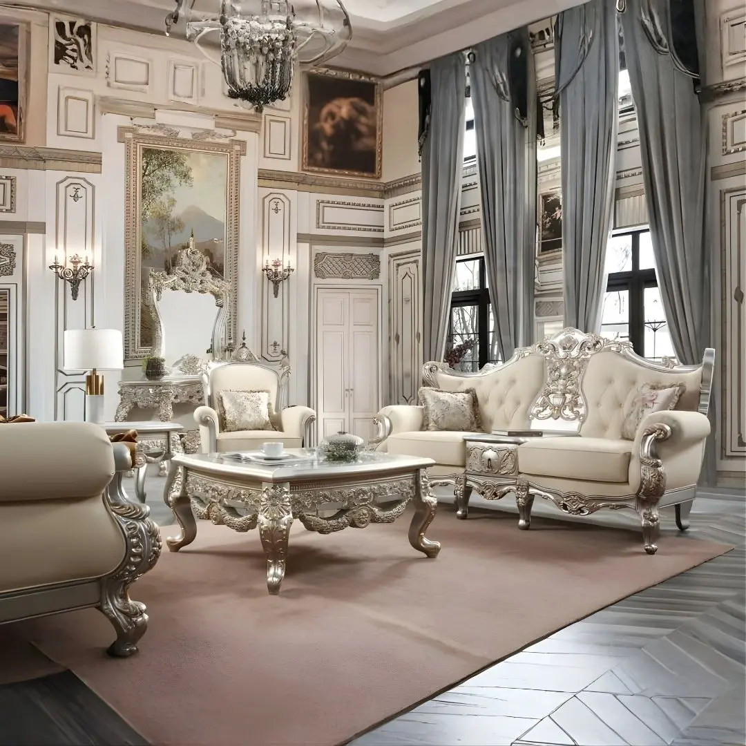 Hd-91633 Two Piece Leather Sofa Set By Homey Design | Mobilia Cleopatra 3 HD-91633 Two Piece Leather Sofa Set by Homey Design - Image 1