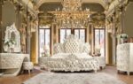 White Luxury Bedroom Set HD-8030 By Homey Design