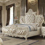 White Luxury Bedroom Set HD-8030 By Homey Design - Image 3