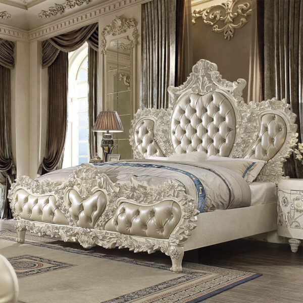 White Luxury Bedroom Set HD-8030 By Homey Design - Image 3