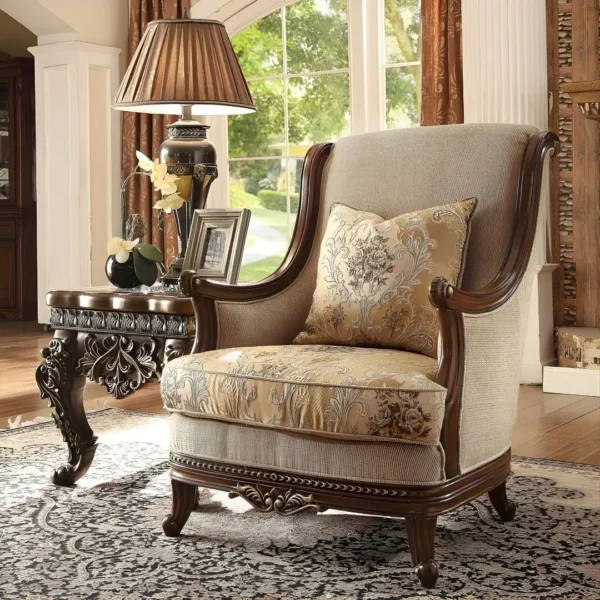 Beige 3 Piece Sofa Set HD-92 By Homey Design - Image 2
