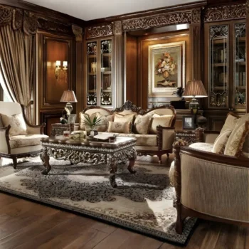 Beige 3 Piece Sofa Set HD-92 By Homey Design