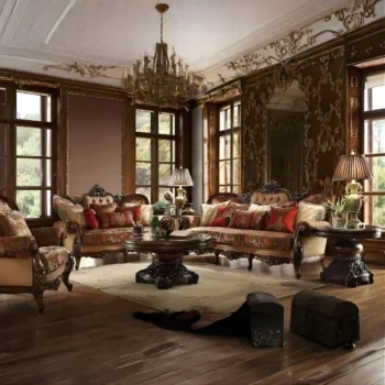 Dark Oak 3PC Sofa Set HD-39 By Homey Design