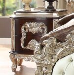 Metallic Silver Finish 5Pcs Bedroom Set HD-8017 By Homey Design – View 2