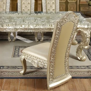 Belle Silver Side Chair Set of 2 HD-8022 By Homey Design