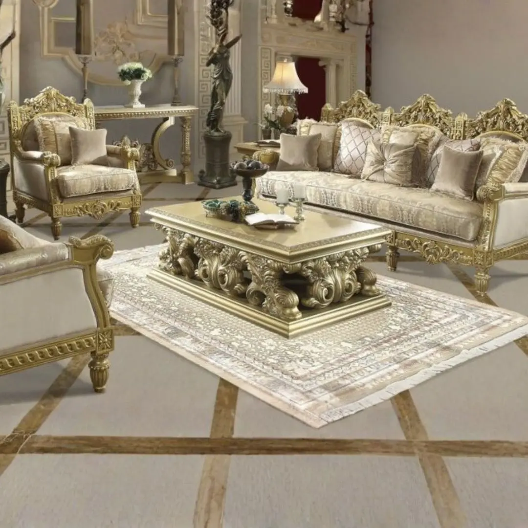 Hd-2659 European Classic Sofa Set 2 Pc By Homey Design | Mobilia Cleopatra 3 HD-2659 European Classic Sofa Set 2 PC by Homey Design - Image 1