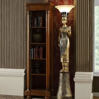 Gold Finish Lamp HD-7950 By Homey Design