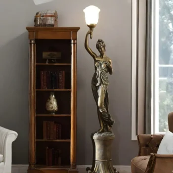 Luxury Gold Face Left Lamp HD-7919 By Homey Design