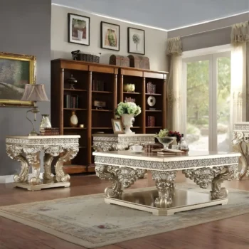 Belle Silver 3PCs Coffee Table Set HD-8022 By Homey Design