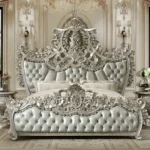 Metallic Silver 4PC Bedroom Set HD-8088 By Homey Design - Image 2