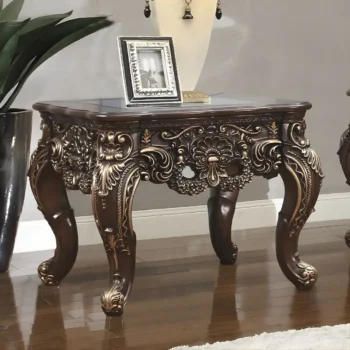Cherry Walnut End Table HD-998C By Homey Design