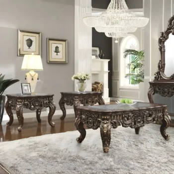 Walnut Coffee Table Set Of 3 HD-998C By Homey Design