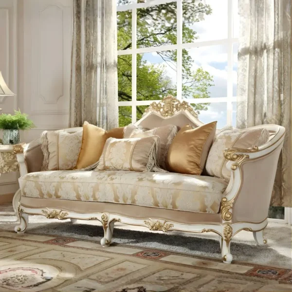 Plantation Cove White 3PCs Sofa Set HD-2669 By Homey Design - Image 2
