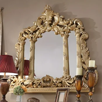 Metallic Gold HD-1801 Mirror By Homey Design