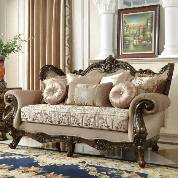 Perfect Brown Victorian 3PC Sofa Set HD-6935 By Homey Design - Image 3