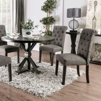 Alfred 5 Pc Dining Table Set Rustic by Furniture of America