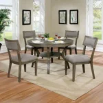 Leeds Round Dining Table CM3387RT BY Furniture of America