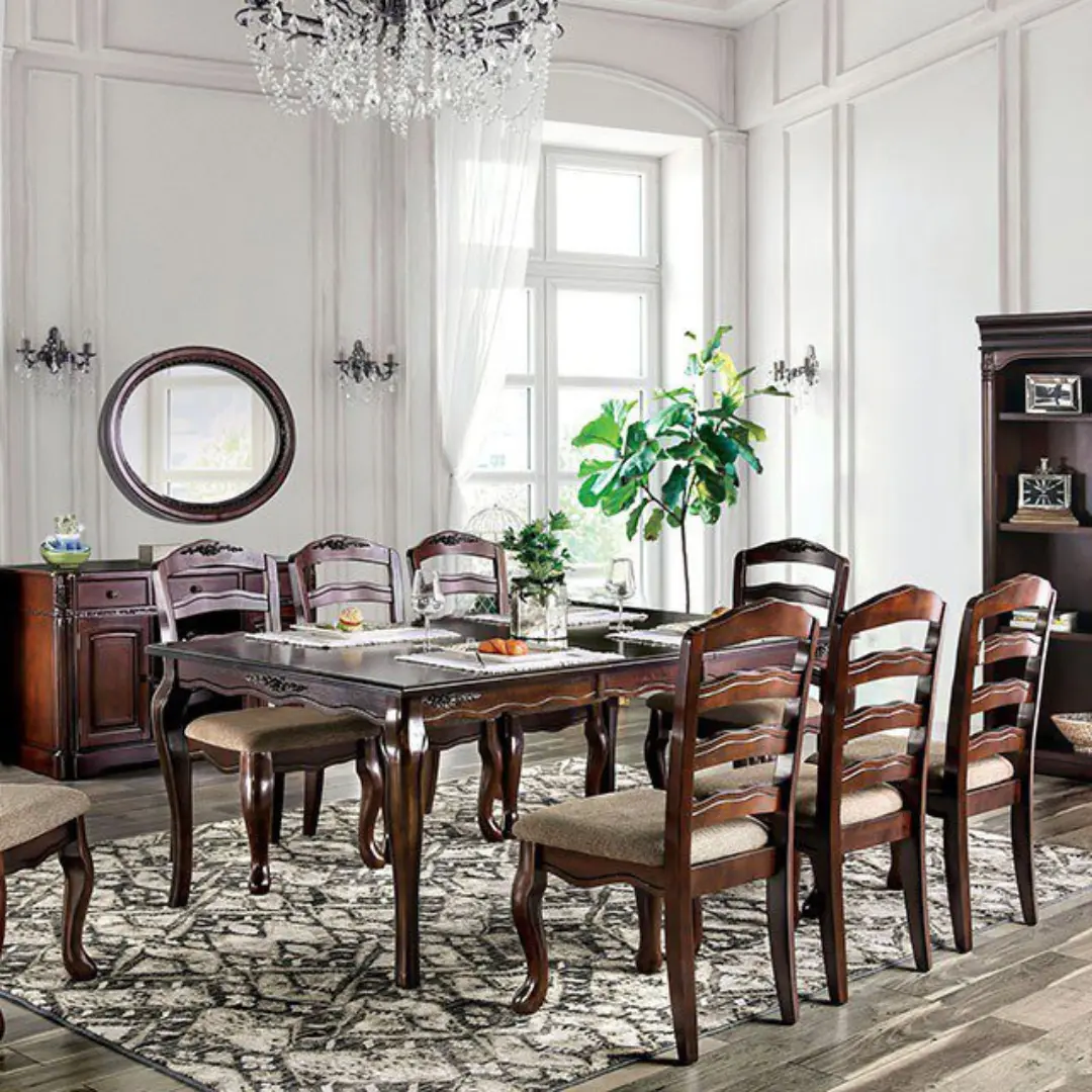 Townsville Dining Table Cm3109T By Furniture Of America | Mobilia Cleopatra 3 Townsville Dining Table CM3109T BY Furniture of America