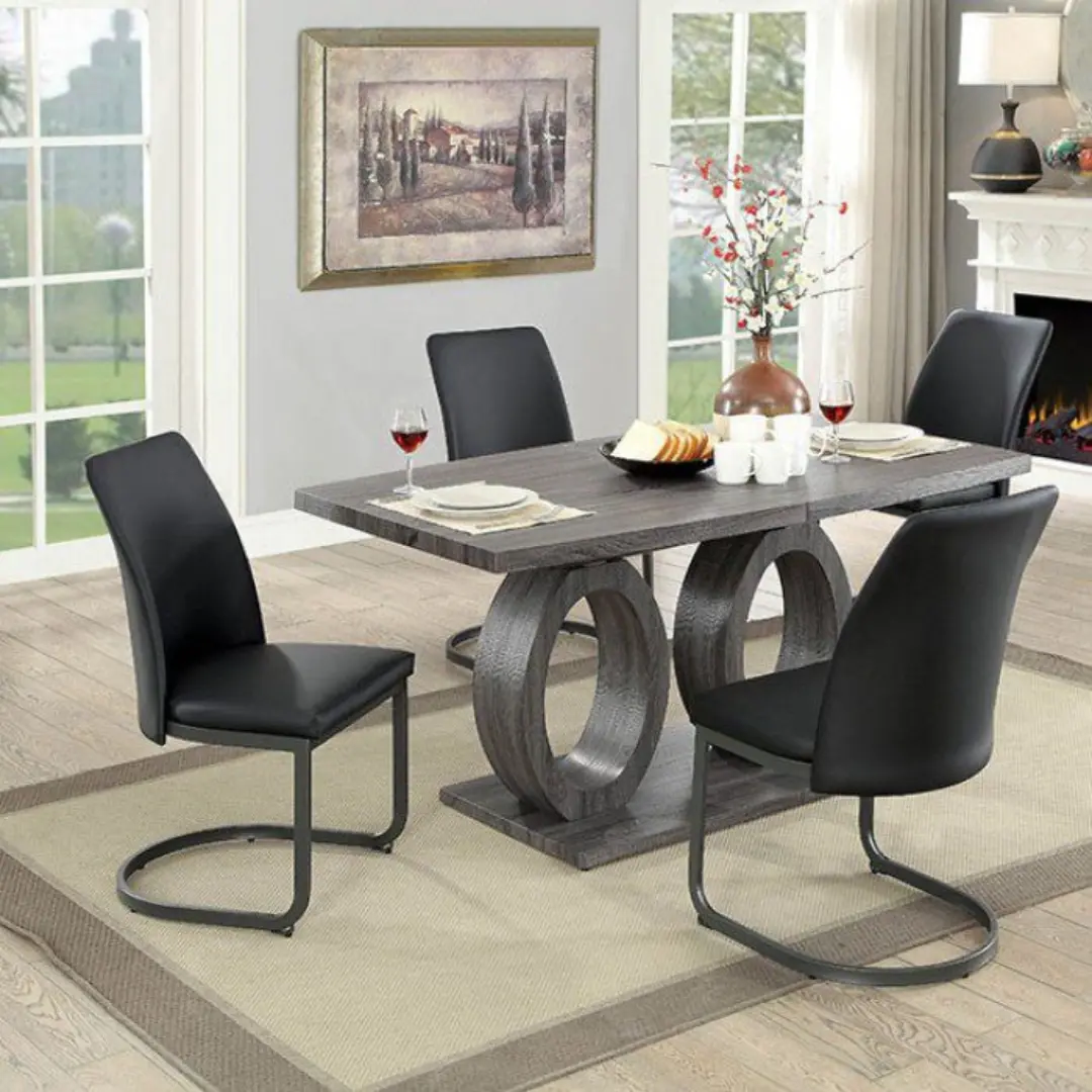 Saskia Dining Table Cm3918T By Furniture Of America | Mobilia Cleopatra 3 Saskia Dining Table CM3918T BY Furniture of America