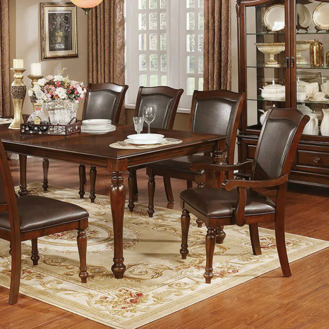 Sylvana 9 Pc Dining Table Set Traditional By Furniture Of America | Mobilia Cleopatra 3 Sylvana Dining Table CM3453T BY Furniture of America