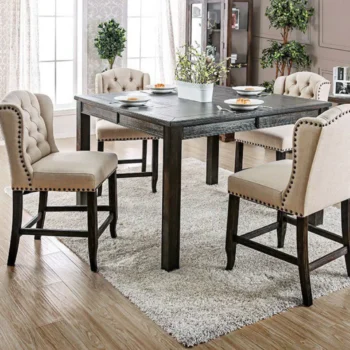 Sania Counter Ht. Table CM3324BK-PT-54 BY Furniture of America