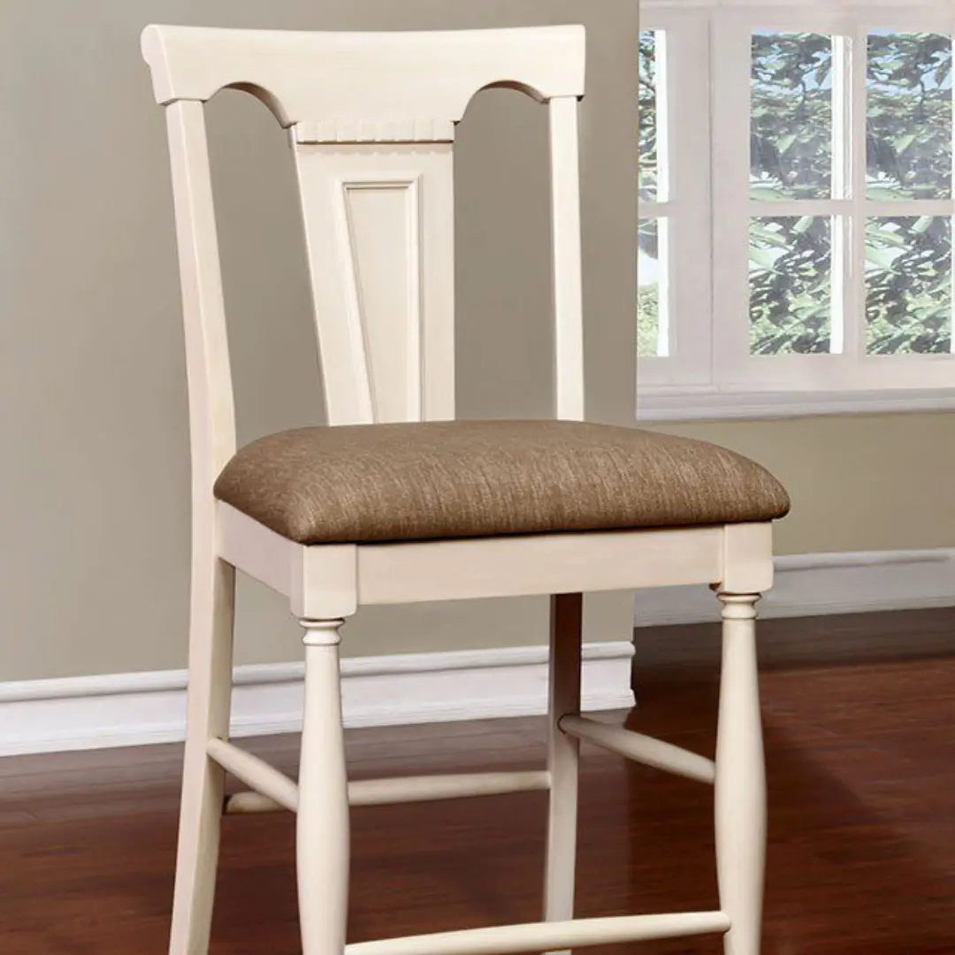 Sabrina Counter Ht. Chair (2/Box) Cm3199Wc-Pc-2Pk By Furniture Of America | Mobilia Cleopatra 3 Sabrina Counter Ht. Chair (2Box) CM3199WC-PC-2PK BY Furniture of America