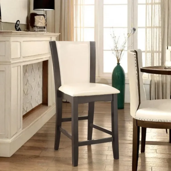 Manhattan Round Counter Ht. Table CM3710GY-PT BY Furniture of America
