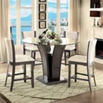 Manhattan Round Counter Ht. Table CM3710GY-PT BY Furniture of America