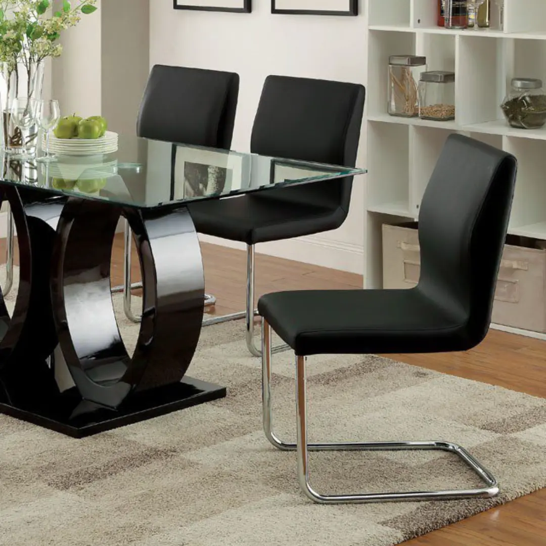 Lodia Dining Table Cm3825Bk-T By Furniture Of America | Mobilia Cleopatra 3 Lodia Dining Table CM3825BK-T BY Furniture of America