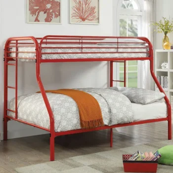 Opal Twin/Full Bunk Bed CM-BK931RD-TF BY Furniture of America | Egyptian handmade furniture - Royal villa furniture - Dubai style furniture - Turkish classic furniture - Baroque luxury furniture - Victorian Furniture - Custom Made Furniture - Luxury Furniture