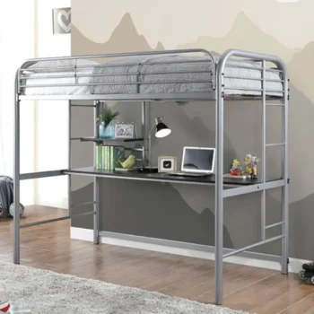 Opal Twin Loft Bed CM-BK938SV BY Furniture of America