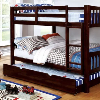Cameron FullFull Bunk Bed, Dark Walnut CM-BK929F-EX BY Furniture of America
