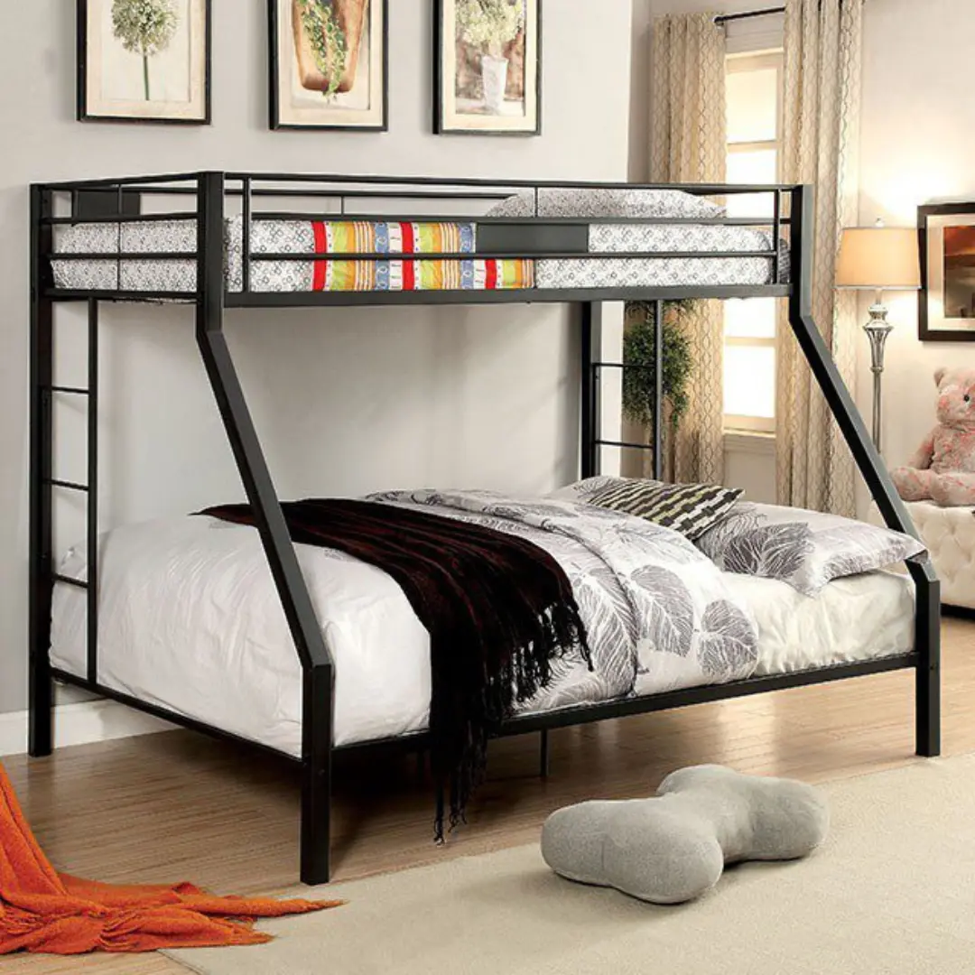 Claren Full / Queen Bunk Bed Cm-Bk939 By Furniture Of America | Mobilia Cleopatra 3 Claren Full Queen Bunk Bed CM-BK939 BY Furniture of America