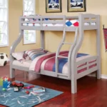 Solpine TwinFull Bunk Bed CM-BK618GY BY Furniture of America