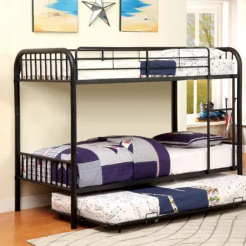 Rainbow TwinTwin Bunk Bed CM-BK1035BK BY Furniture of America