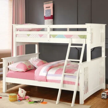 Spring Creek TwinFull Bunk Bed CM-BK602F-WH BY Furniture of America