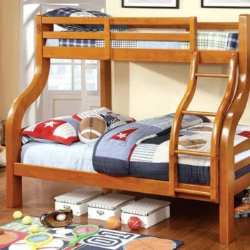 Solpine TwinFull Bunk Bed CM-BK618 BY Furniture of America