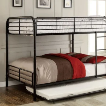 Brocket FullFull Bunk Bed CM-BK1035F-BK BY Furniture of America