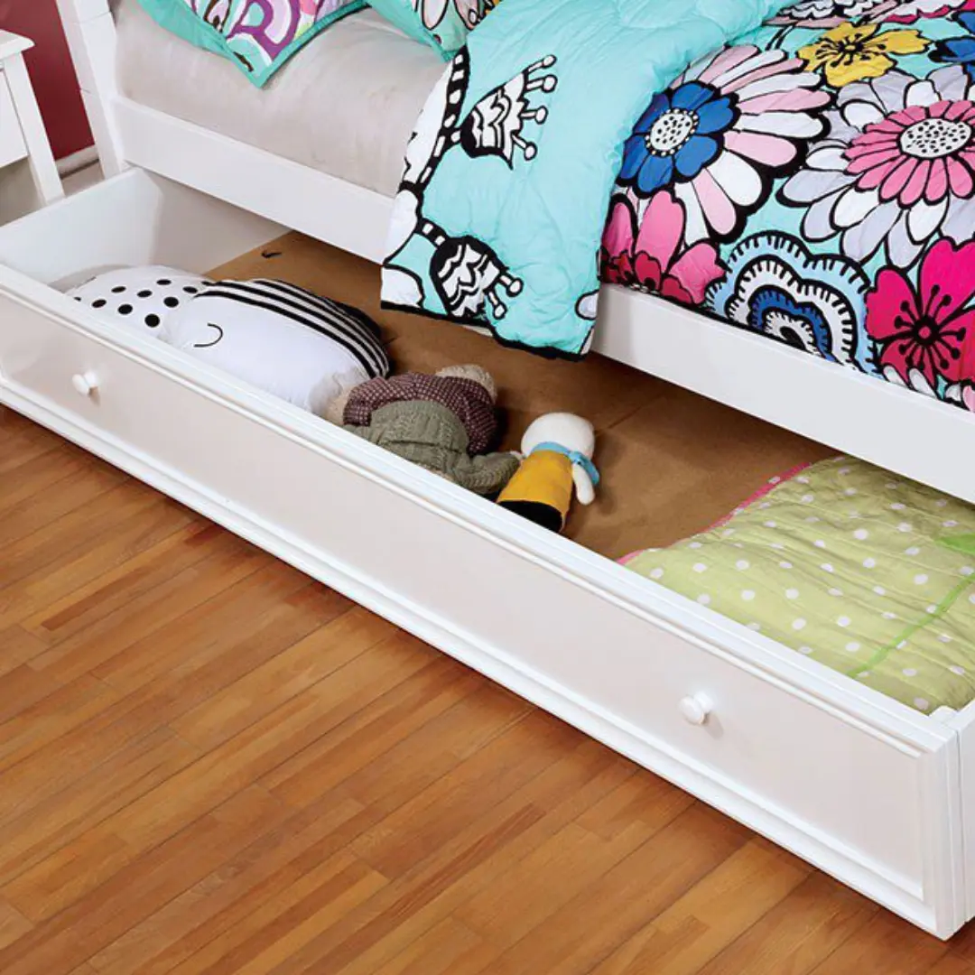 Dani Trundle Cm7159Wh-Tr By Furniture Of America | Mobilia Cleopatra 3 Dani Trundle CM7159WH-TR BY Furniture of America