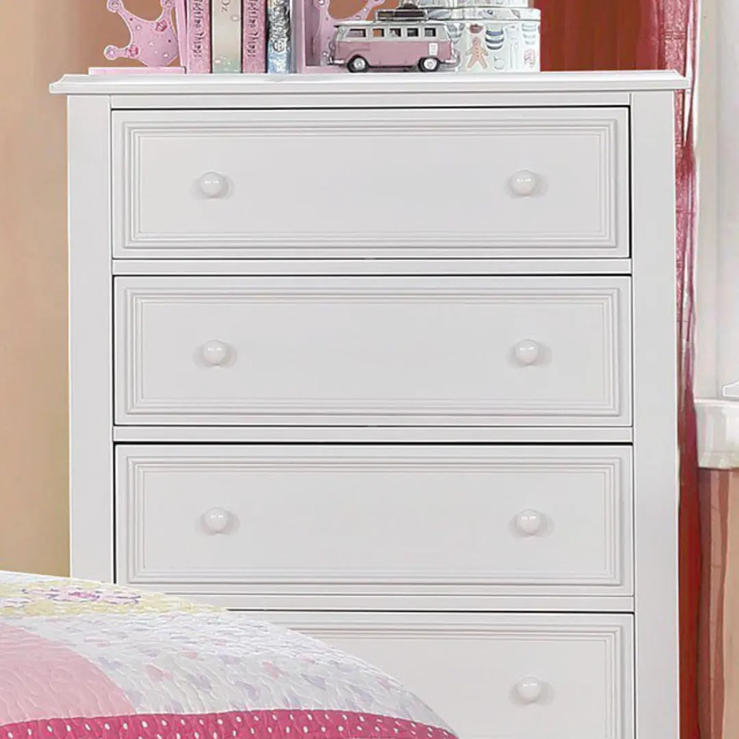 Olivia Chest Cm7155Wh-C By Furniture Of America | Mobilia Cleopatra 3 Olivia Chest CM7155WH-C BY Furniture of America