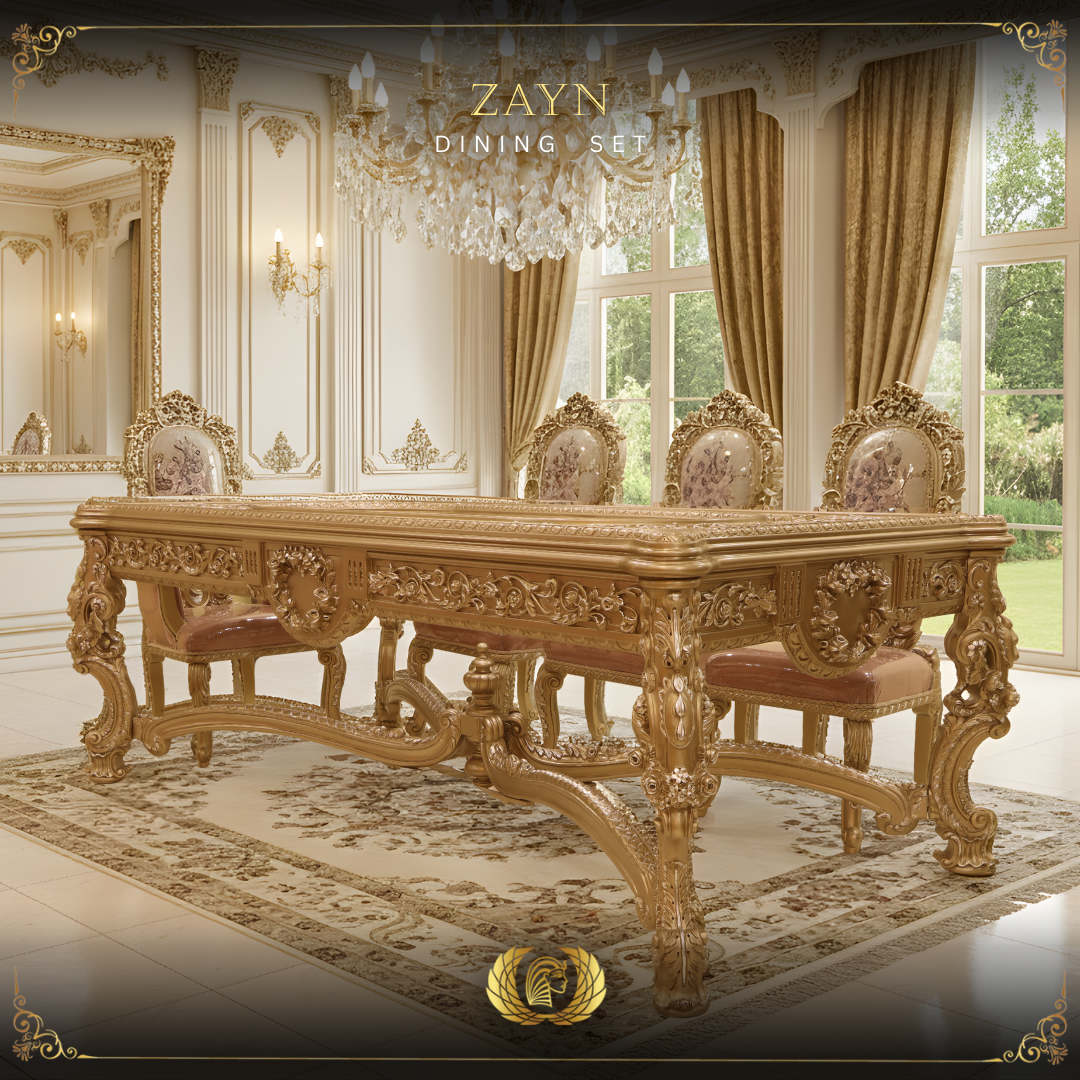 Handmade Zayn Peach Dinning Table | Mobilia Cleopatra 3 zayn dining table