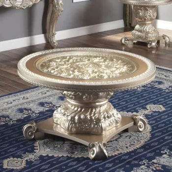 Champagne 3PC Coffee Table HD-328C By Homey Design