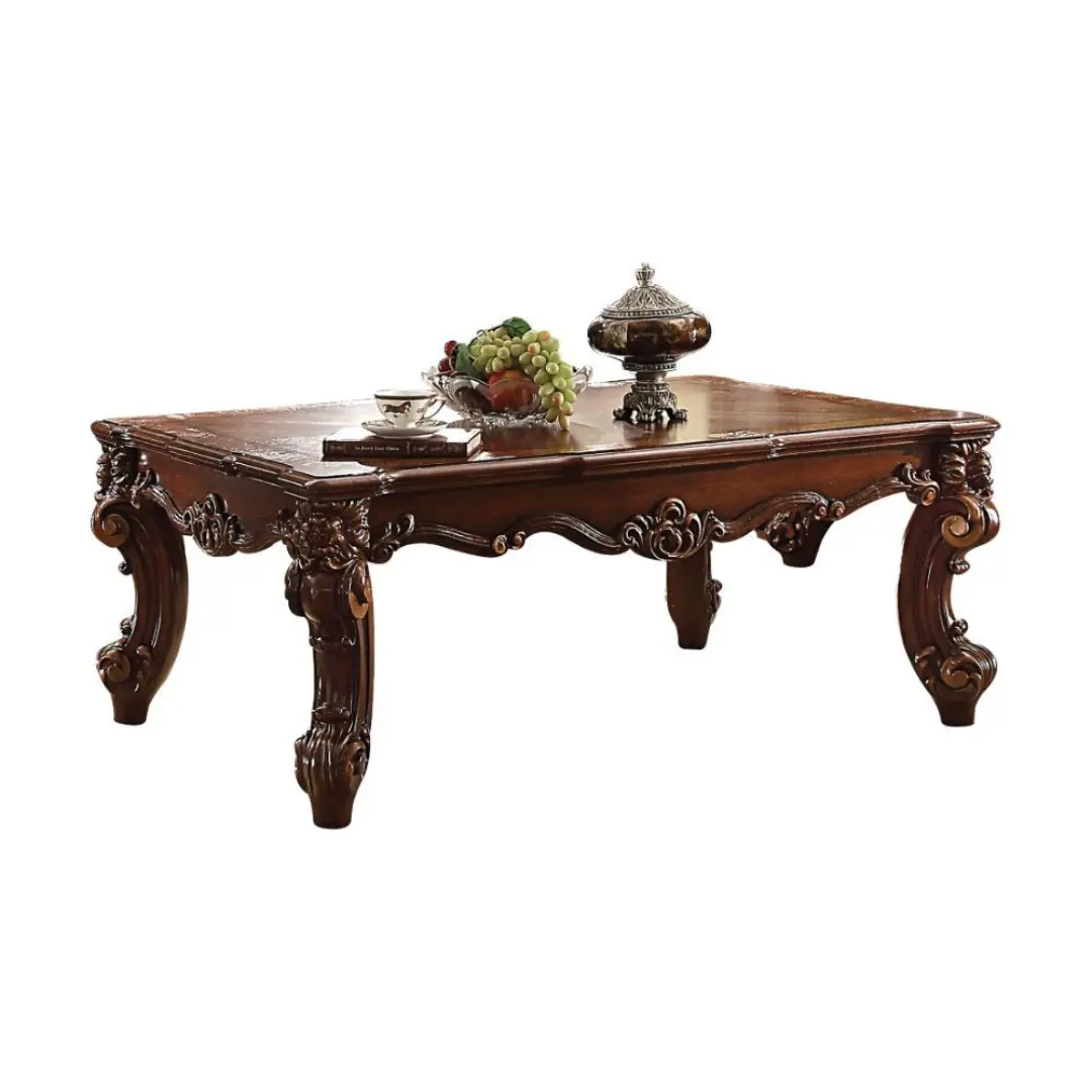 Vendome Ii Coffee Table In Cherry Finish By Acme | Mobilia Cleopatra 3 Vendome II Coffee Table in Cherry Finish by ACME - Image 1