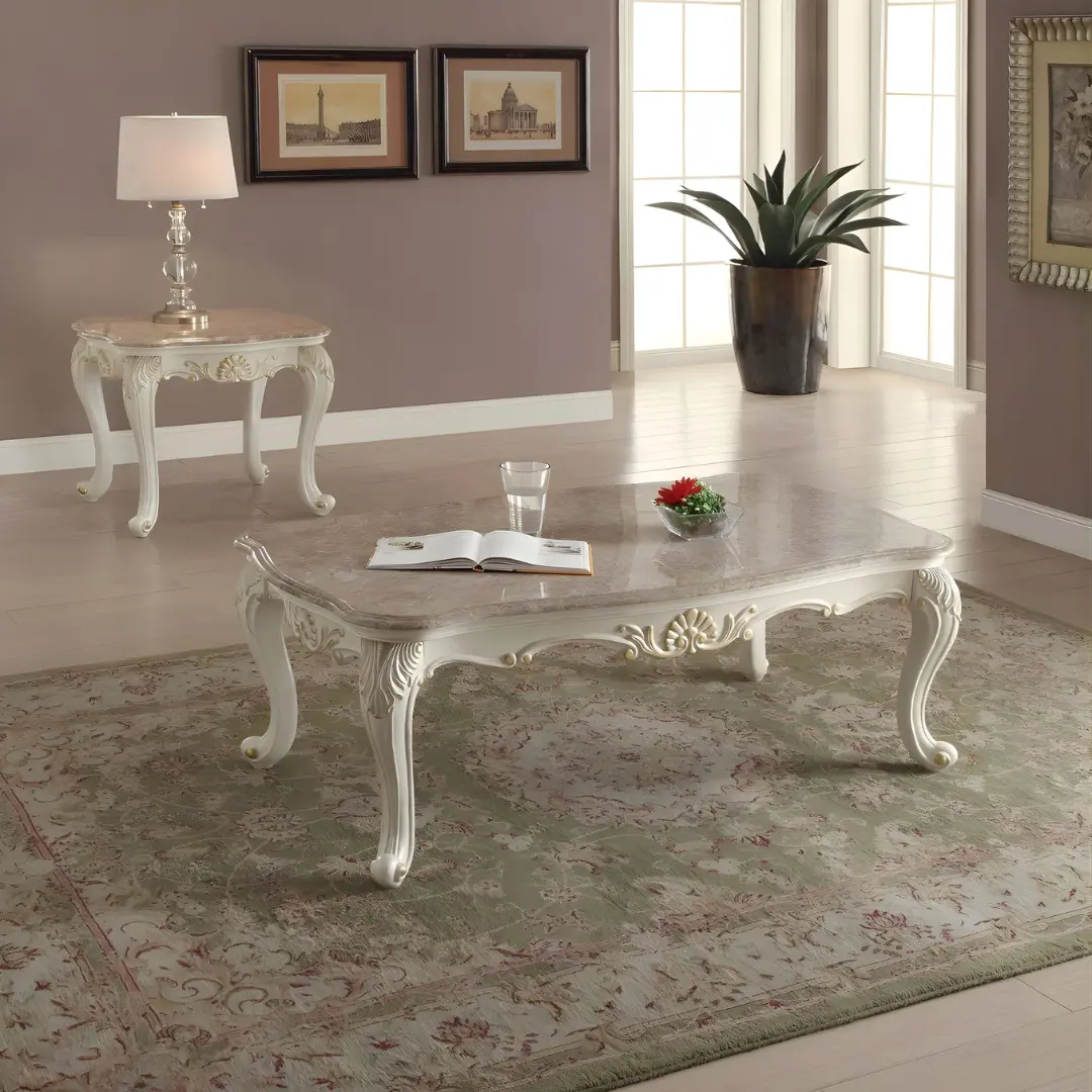 Chantelle Coffee Table By Acme | Mobilia Cleopatra 3 Chantelle Coffee Table By ACME