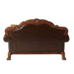 Leather Loveseat Back View