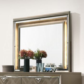 Champagne Mirror With Led