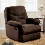 Chocolate Microfiber Motion Glider Recliner