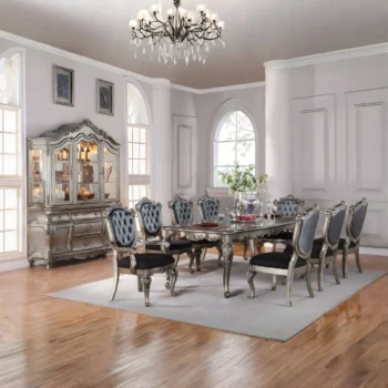 Chantelle Antique Platinum Dining Table By ACME