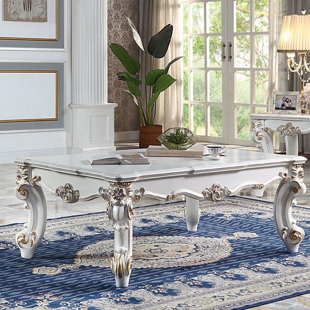Pearl Vendom Ii Coffee Table Lv01332 By Acme | Mobilia Cleopatra 3 Pearl II Coffee Table